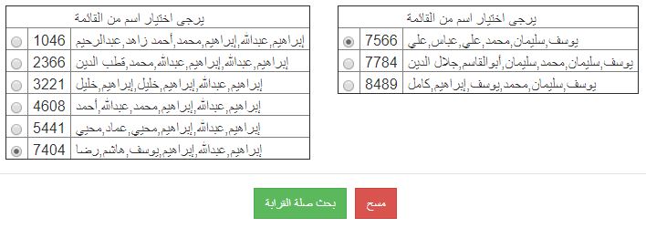 بحث صلة القرابة